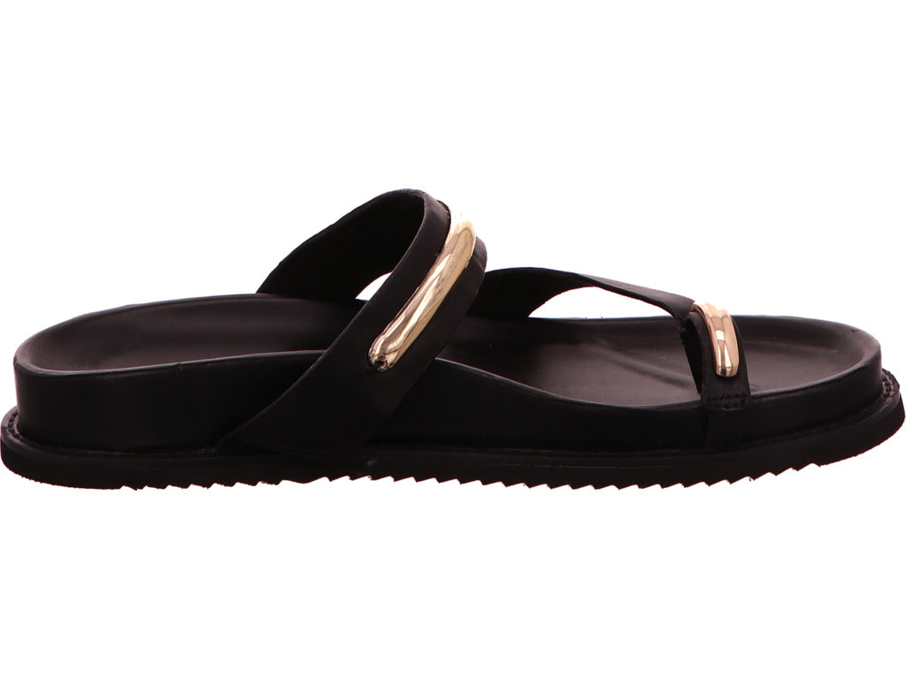 Tamaris Damen Pantolette in schwarz