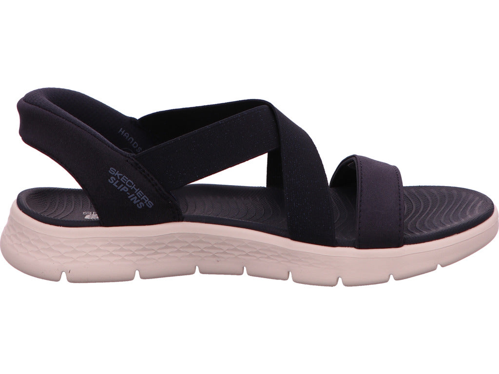 Skechers Damen Sandalette Go Walk Flex Sandal Glimmer in dunkelblau