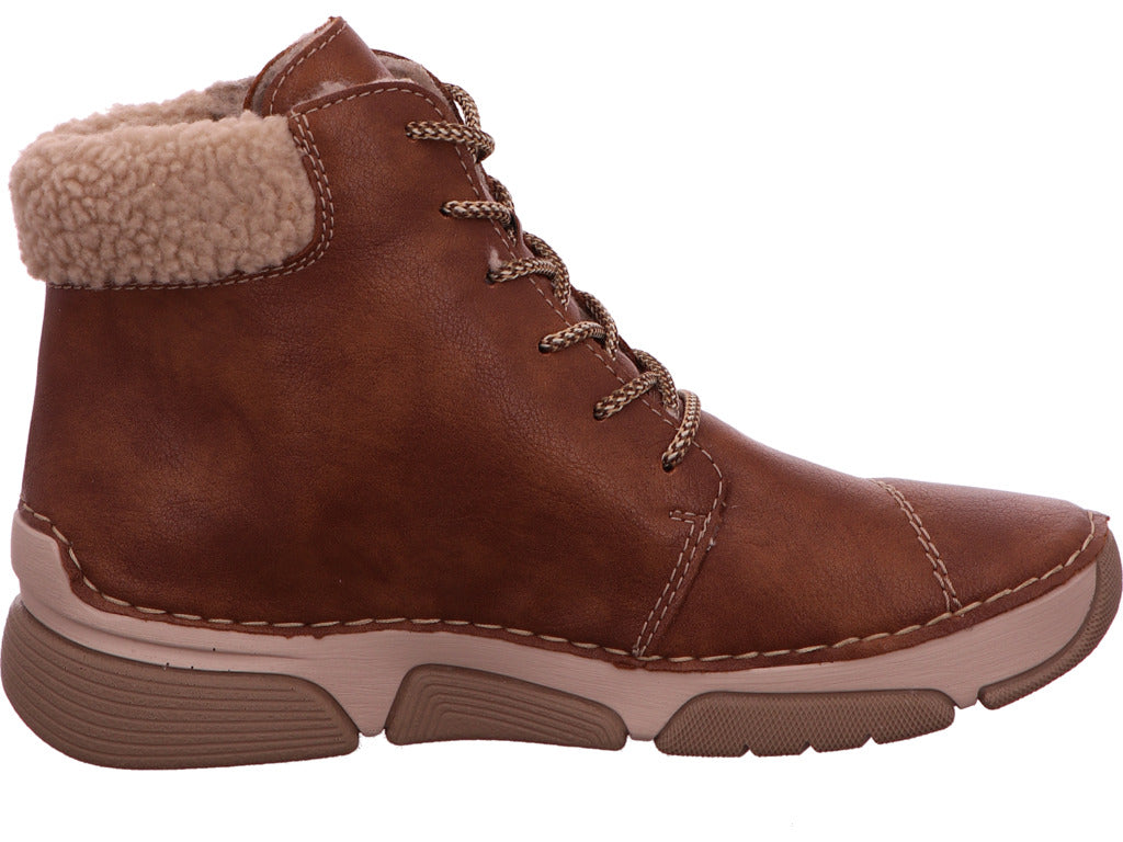 Rieker Damen Stiefel in braun-bunt-kombiniert