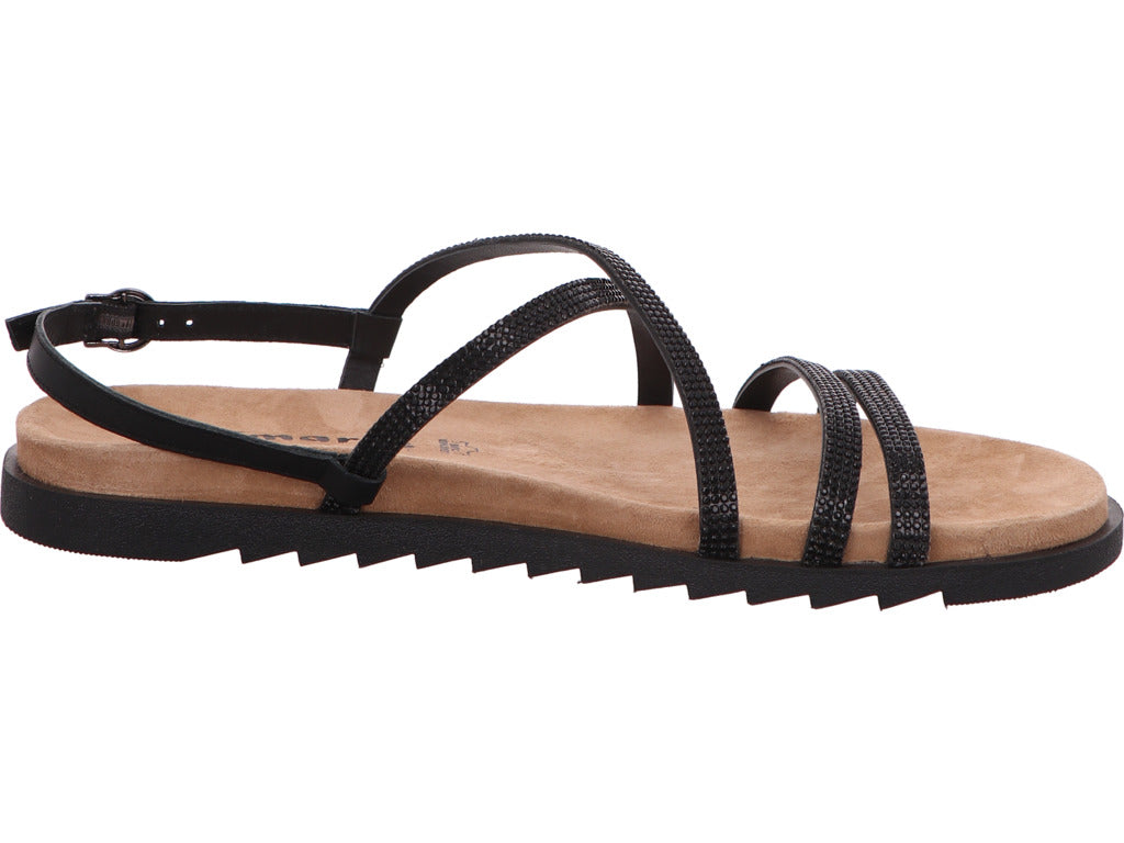 Tamaris Damen Sandalette in schwarz