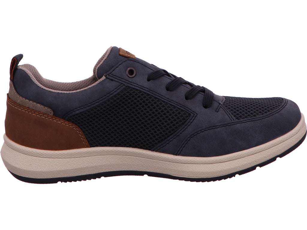 Rieker Herren Sneaker in blau-bunt-kombiniert