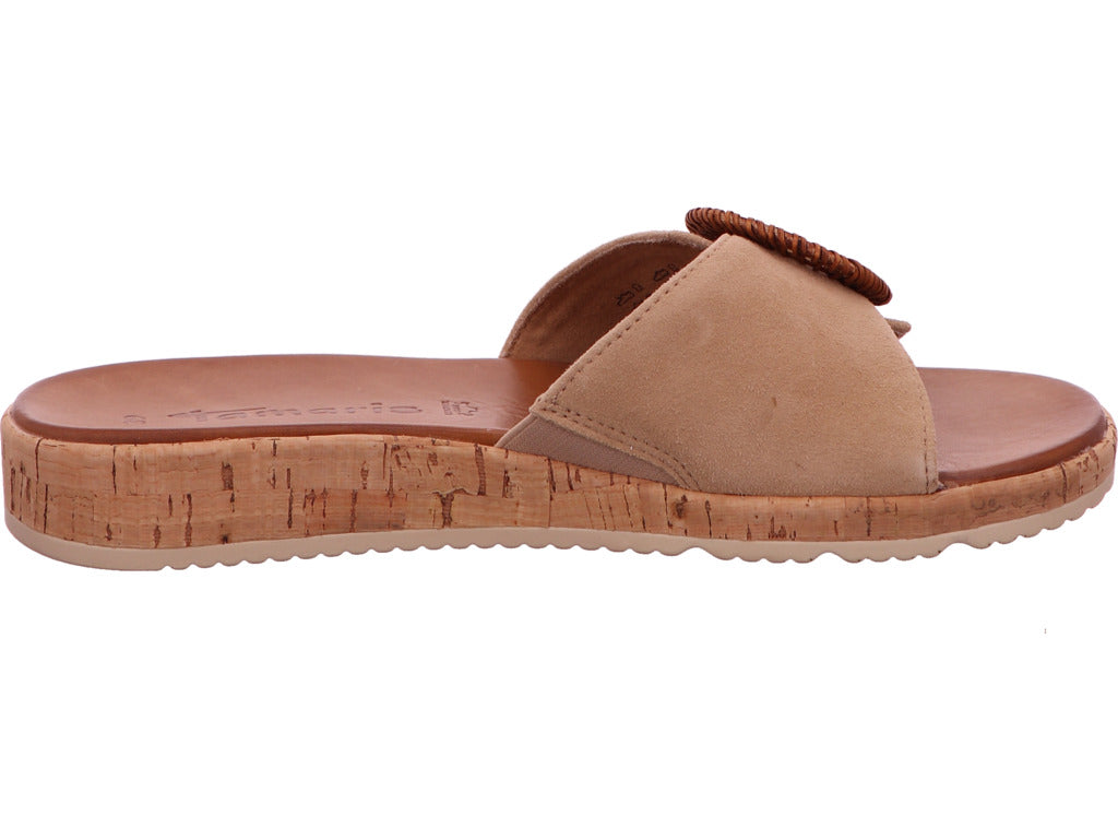 Tamaris Damen Pantolette in hellbraun