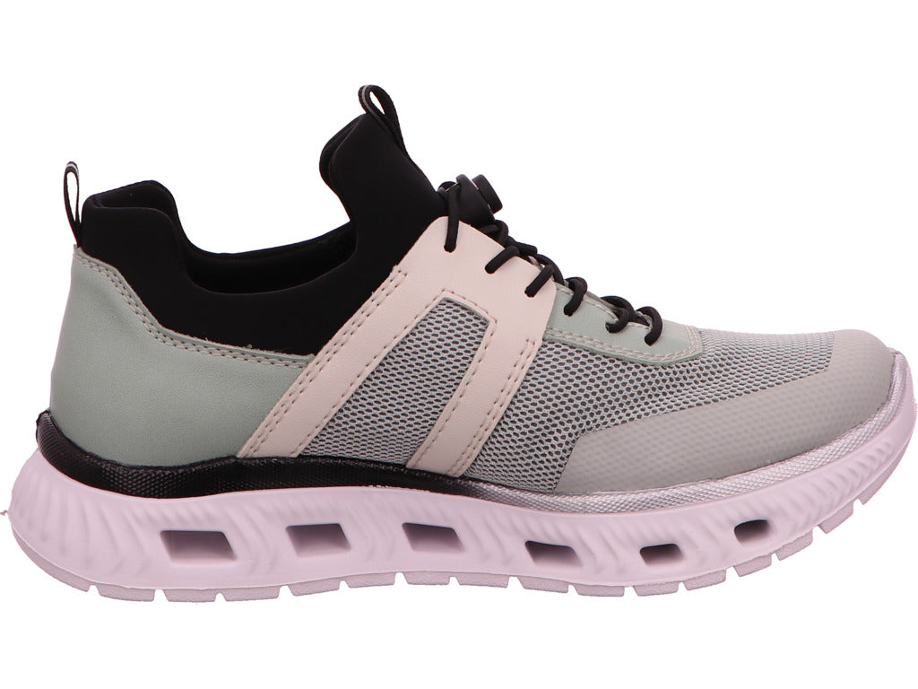 Rieker Damen Sneaker in grün-bunt-kombiniert