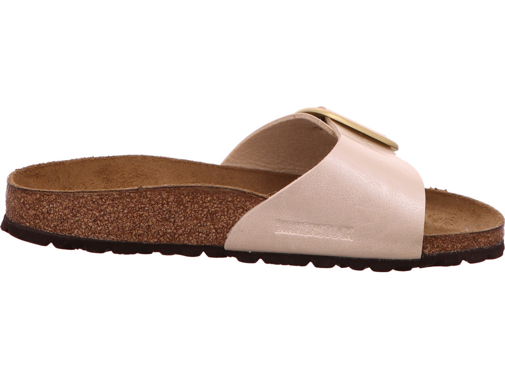Birkenstock Damen Pantolette Madrid Big Buckle in hellbeige