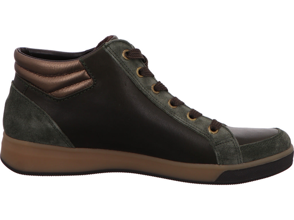 Ara Damen Stiefel Rom-St-High-Soft in grün-bunt-kombiniert
