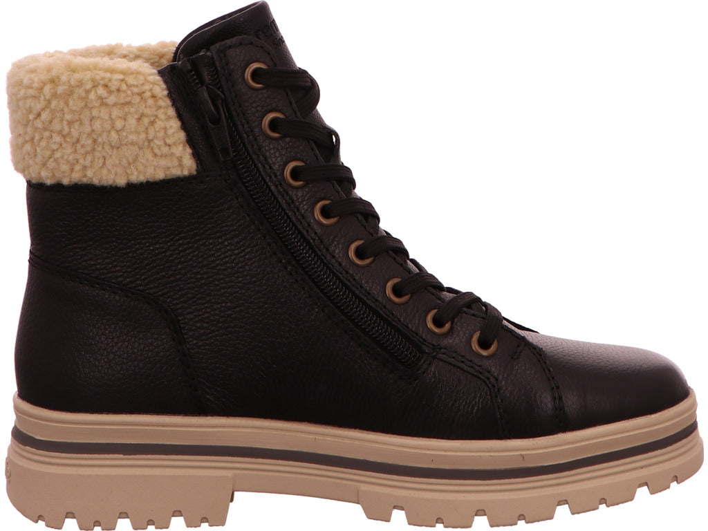 Remonte Damen Stiefel in schwarz-bunt-kombiniert