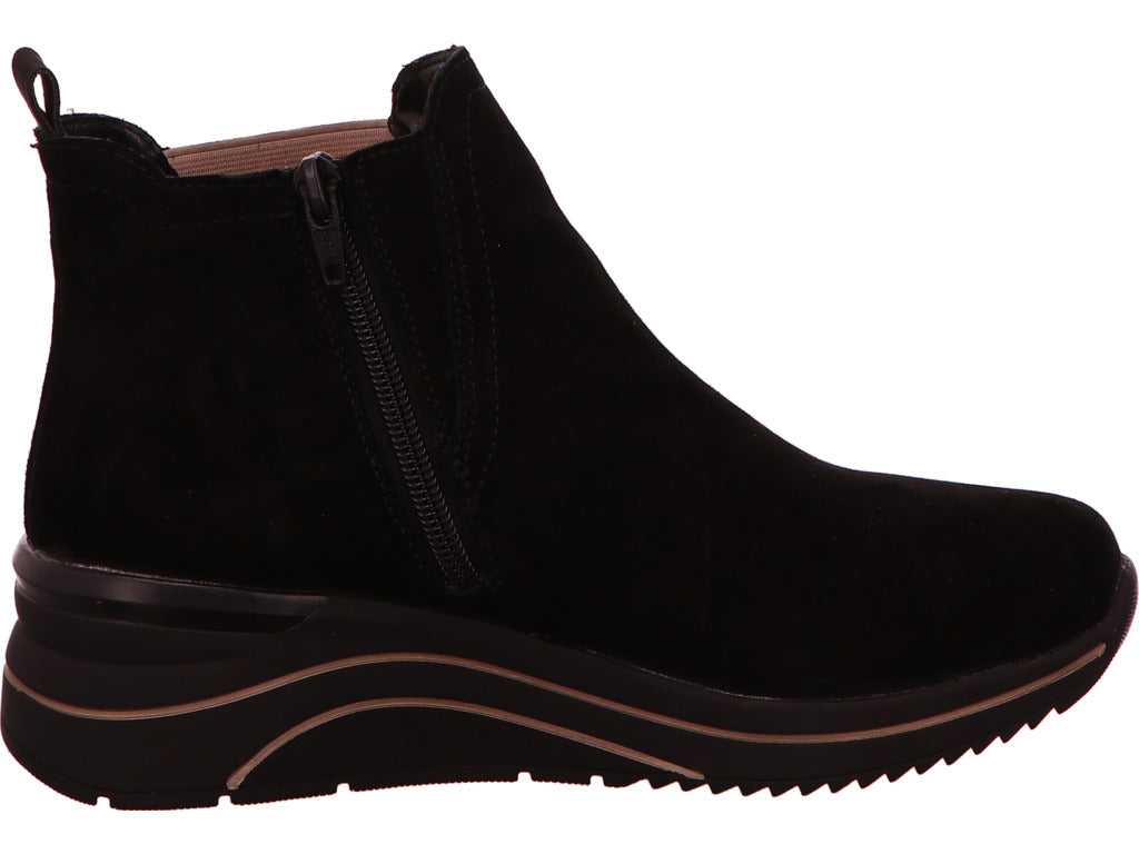 Remonte Damen Stiefel in schwarz-bunt-kombiniert