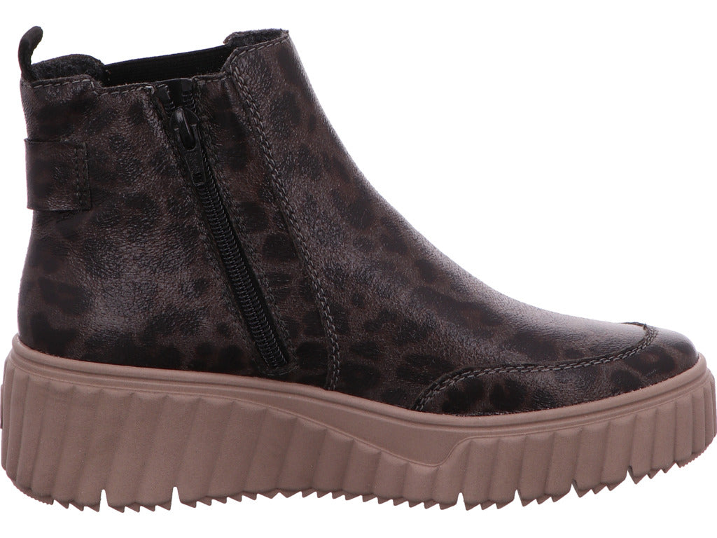 Rieker Damen Stiefel in grau-bunt-kombiniert