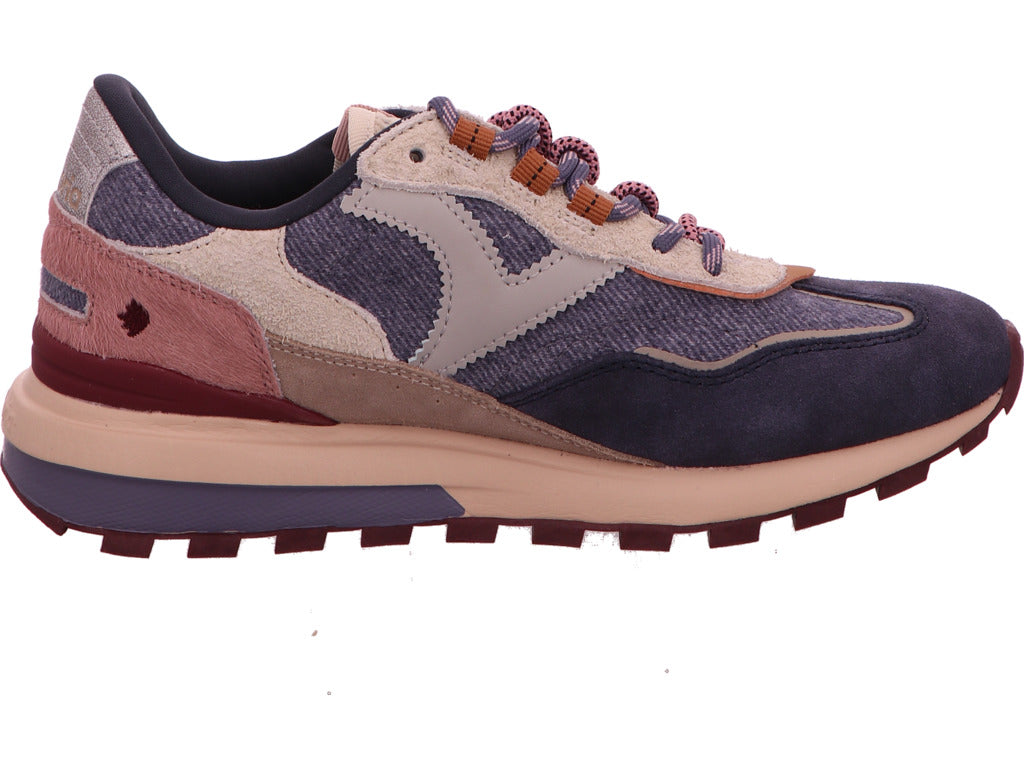 Victoria Damen Sneaker in blau-bunt-kombiniert