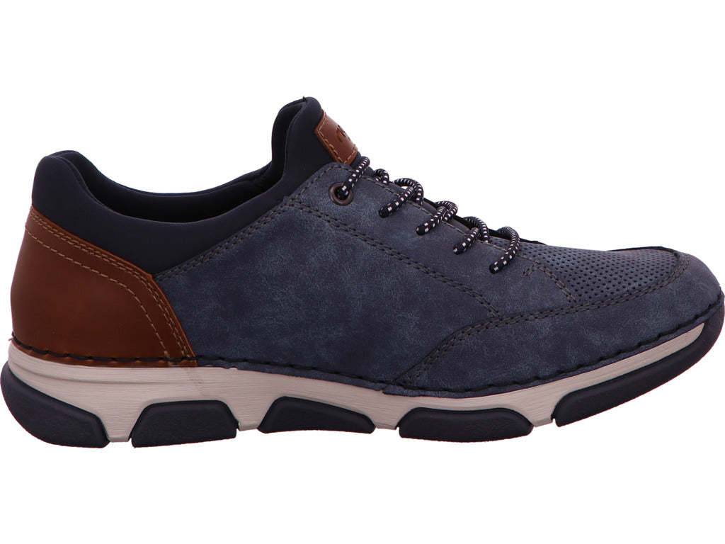 Rieker Herren Sneaker in blau-bunt-kombiniert