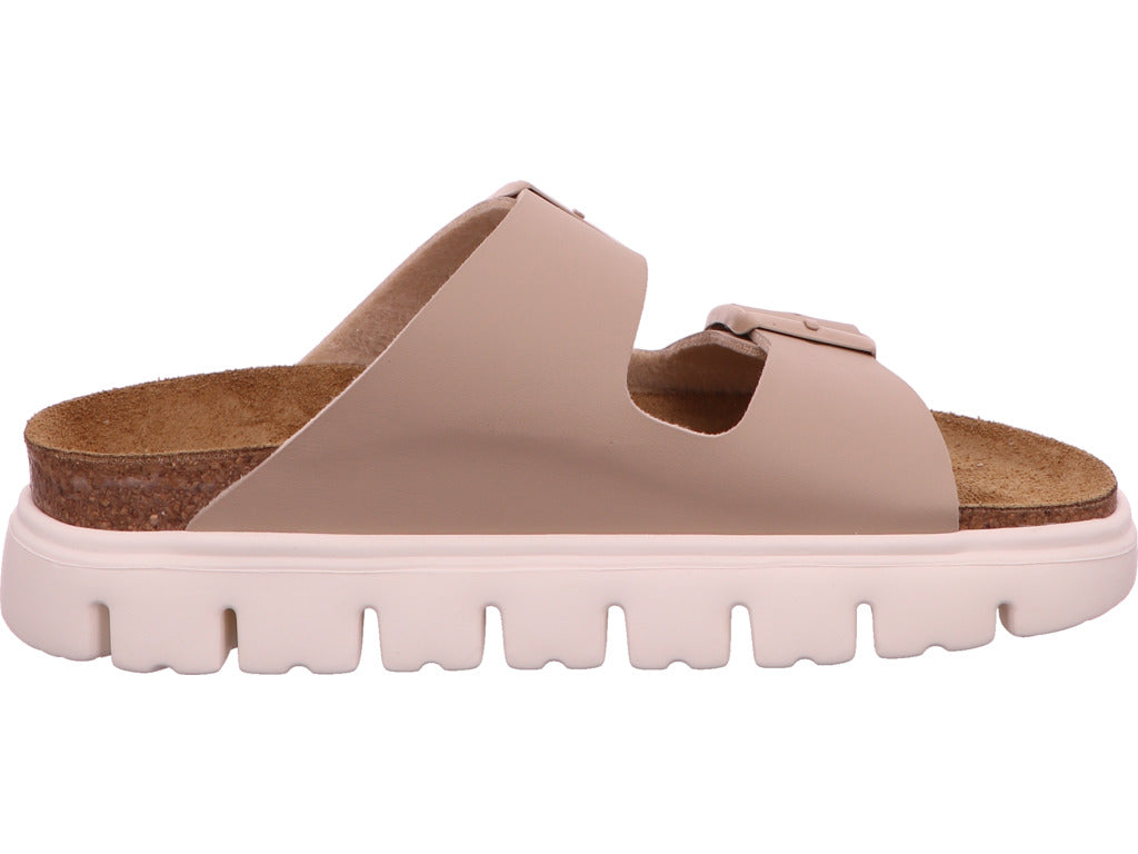 Birkenstock Damen Pantolette Arizona Pap Chunky in beige