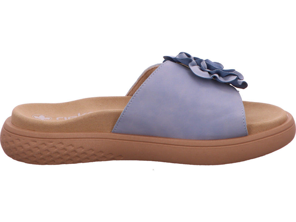 Rieker Damen Pantolette in hellblau