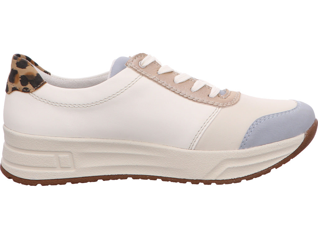 Rieker Damen Sneaker in weiß-bunt-kombiniert