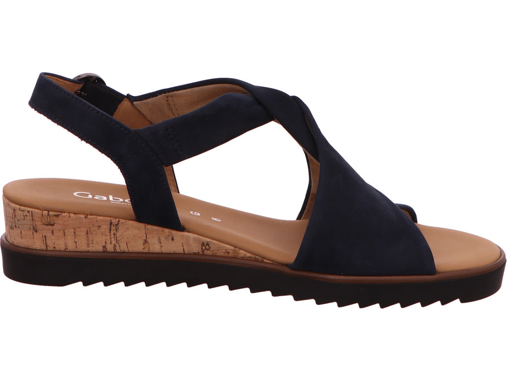 Gabor Comfort Damen Sandalette in dunkelblau