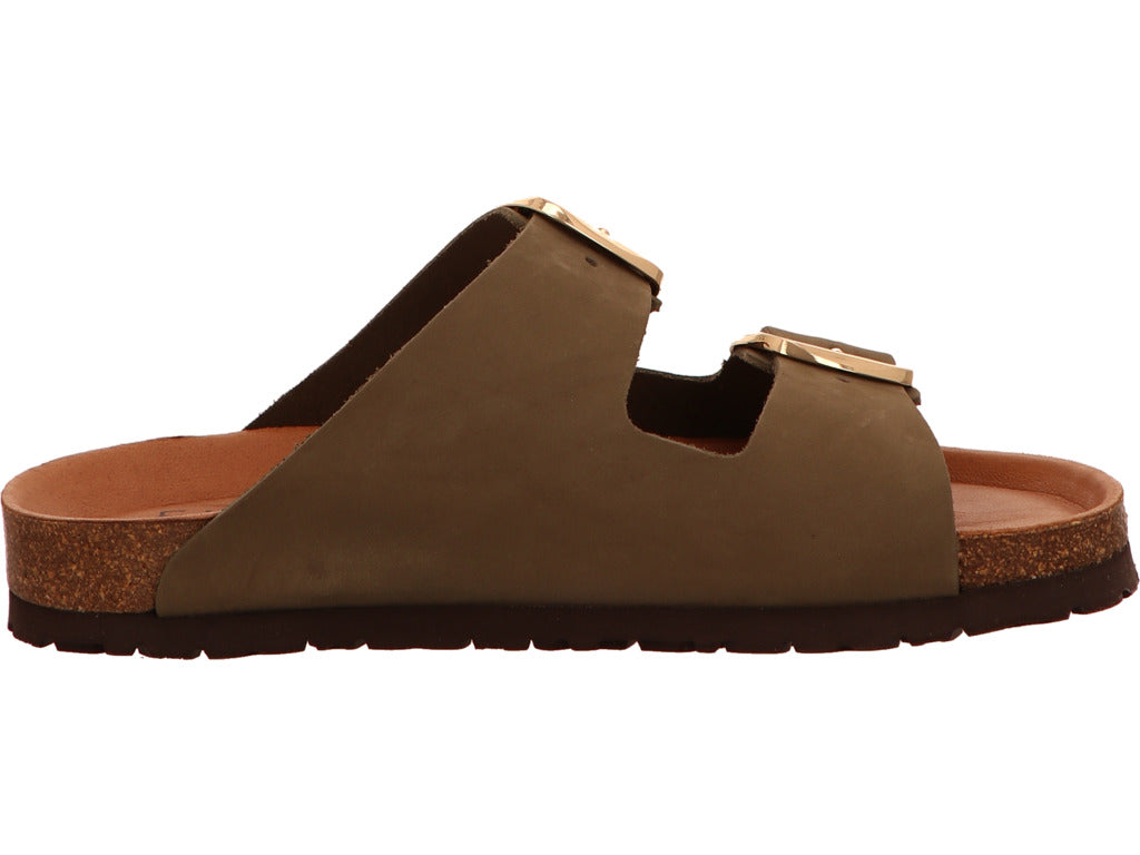 Fjor Damen Pantolette in khaki