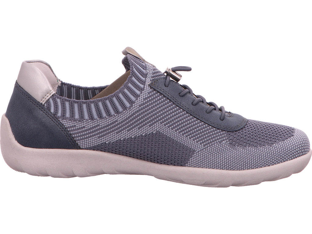 Remonte Damen Slipper in blau-kombiniert