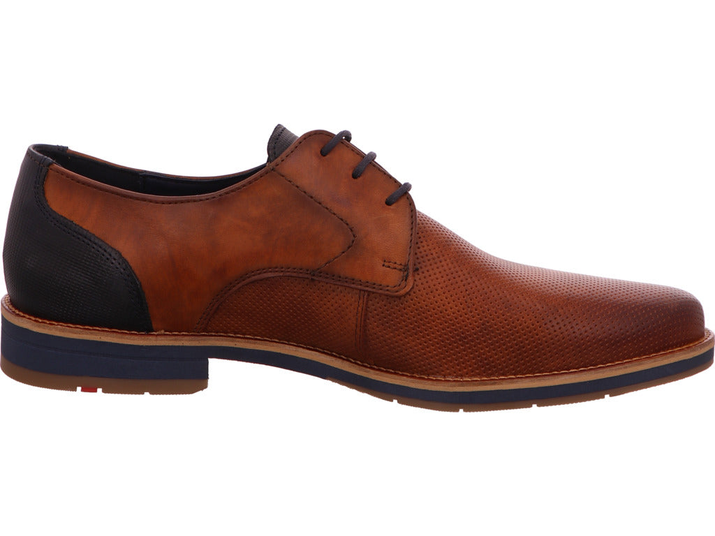 Lloyd Herren Schnürschuh Lagos in braun-bunt-kombiniert