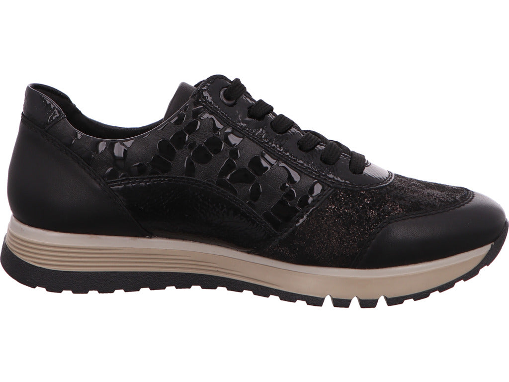 Rieker Damen Schnürschuh in schwarz-kombiniert