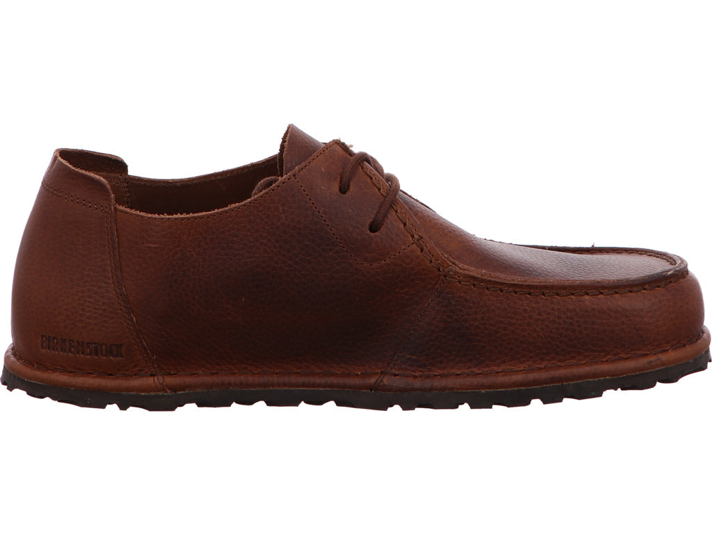 Birkenstock Herren Halbschuh Utti Lace Natural in dunkelbraun