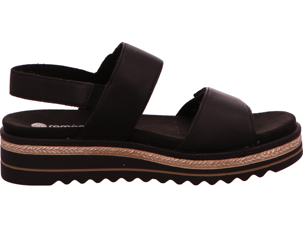 Remonte Damen Sandalette in schwarz