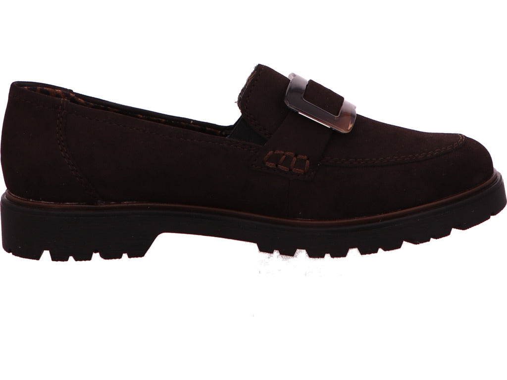 Rieker Damen Slipper in dunkelbraun