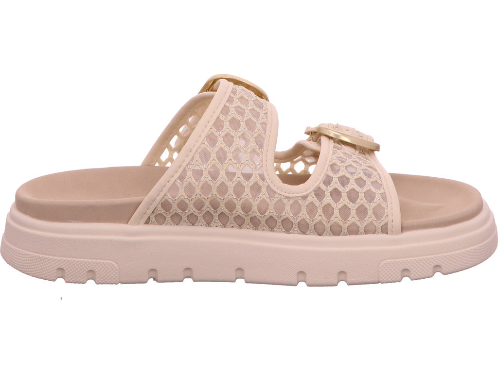 Bagatt Damen Pantolette Dalia Evo in beige-bunt-kombiniert