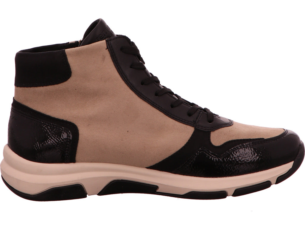 Remonte Damen Stiefel in schwarz-bunt-kombiniert