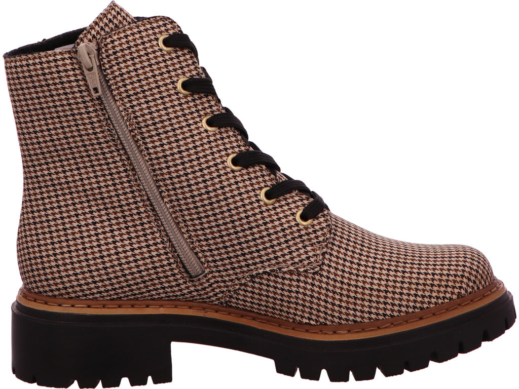 Rieker Damen Stiefel in beige-bunt-kombiniert