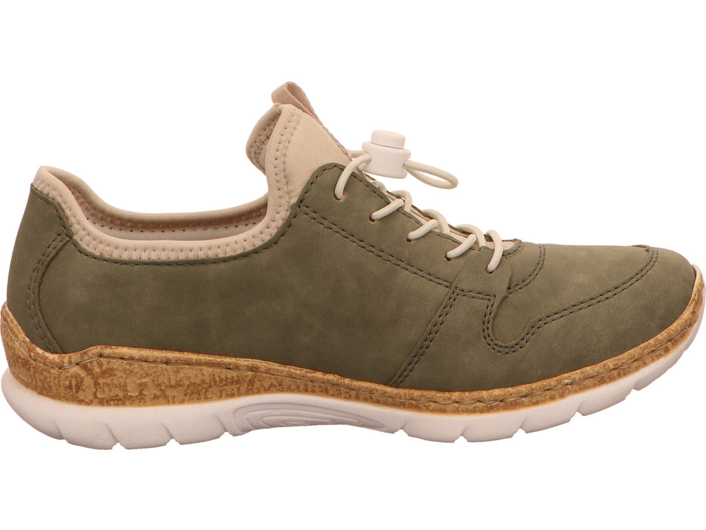 Rieker Damen Sneaker in grün-bunt-kombiniert