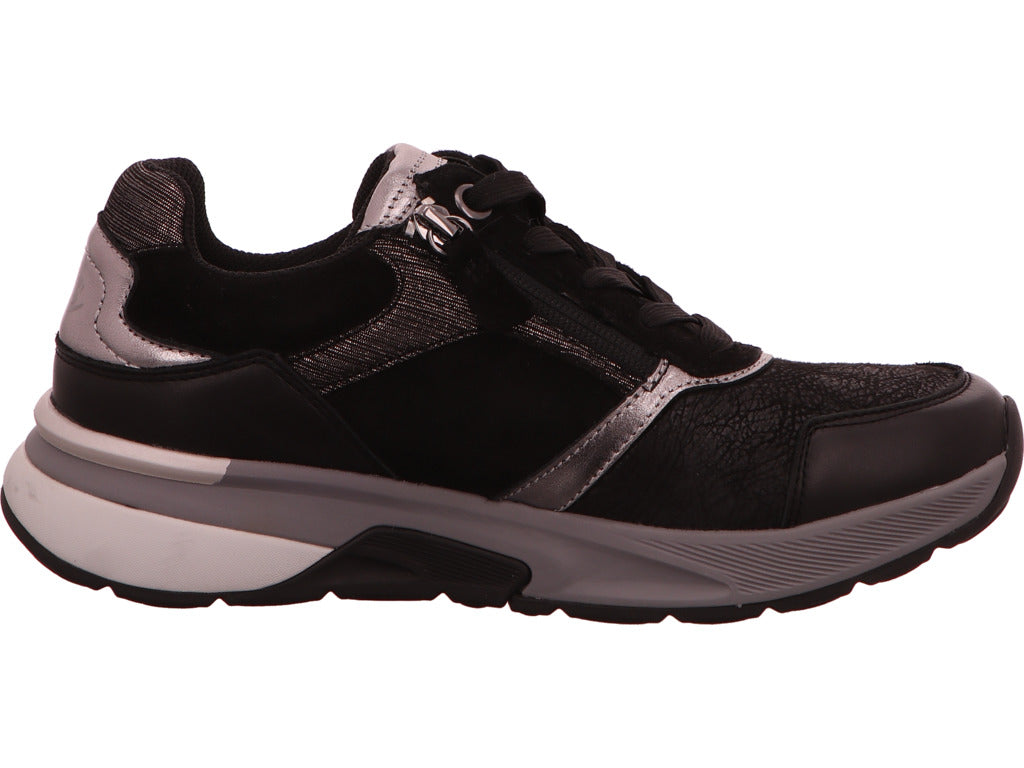Gabor Comfort Damen Sneaker in schwarz-bunt-kombiniert