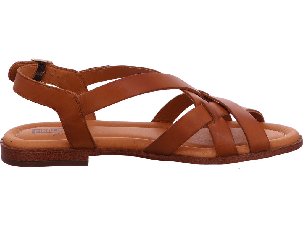 Pikolinos Damen Sandalette Algar in hellbraun