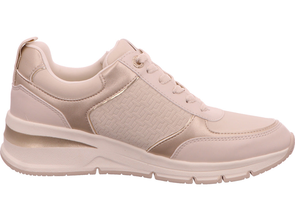 Tamaris Damen Sneaker in beige-bunt-kombiniert