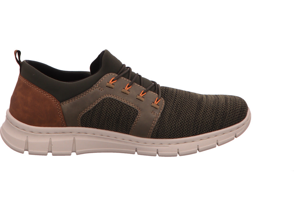 Rieker Herren Sneaker in grün-bunt-kombiniert