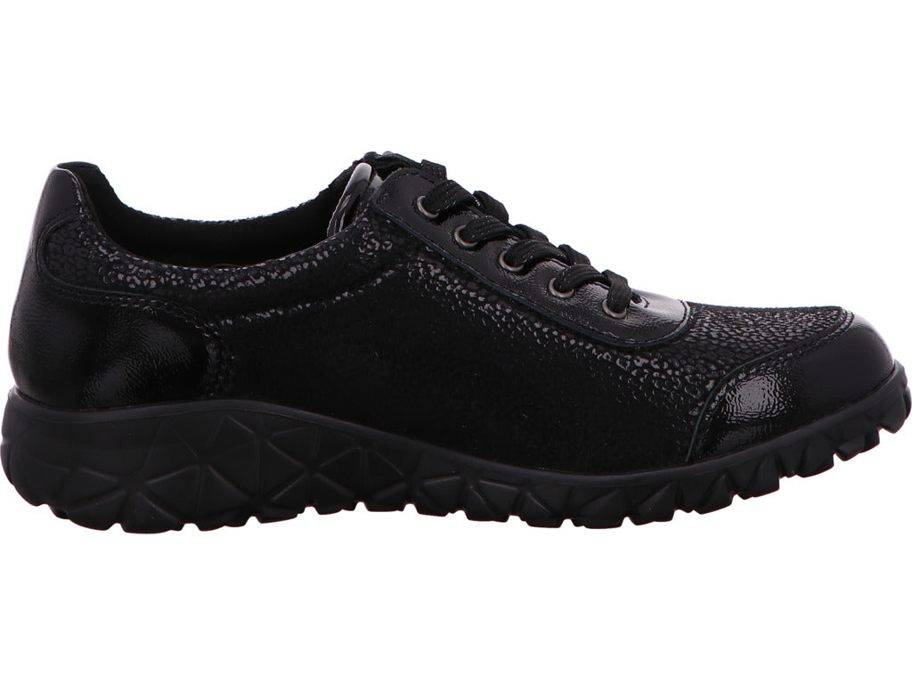 Waldläufer Damen Schnürschuh H-Havy Soft in schwarz
