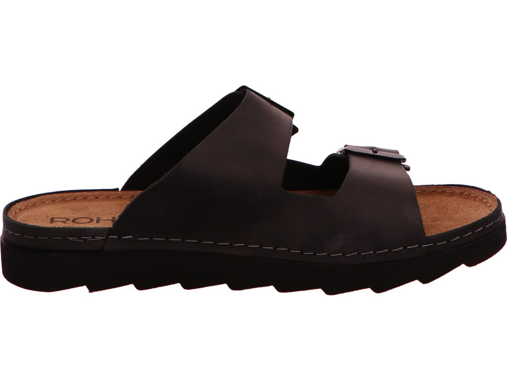 Rohde Herren Pantolette Foggia-H in schwarz
