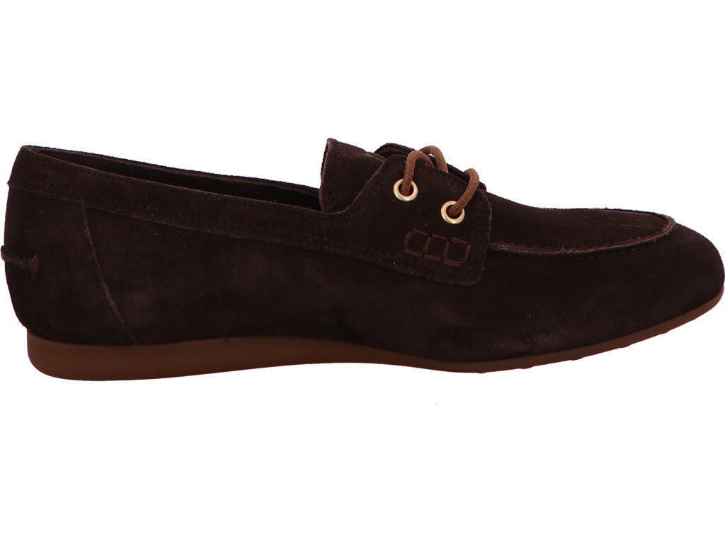 Paul Green Damen Schnürschuh in dunkelbraun