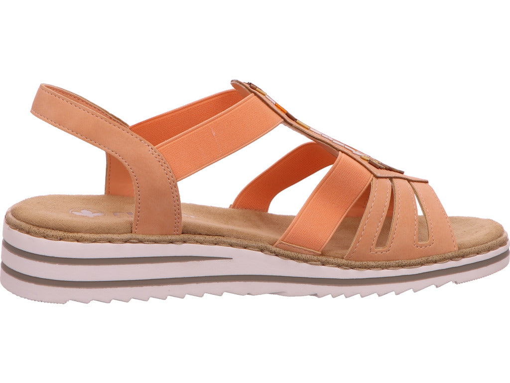 Rieker Damen Sandalette in orange