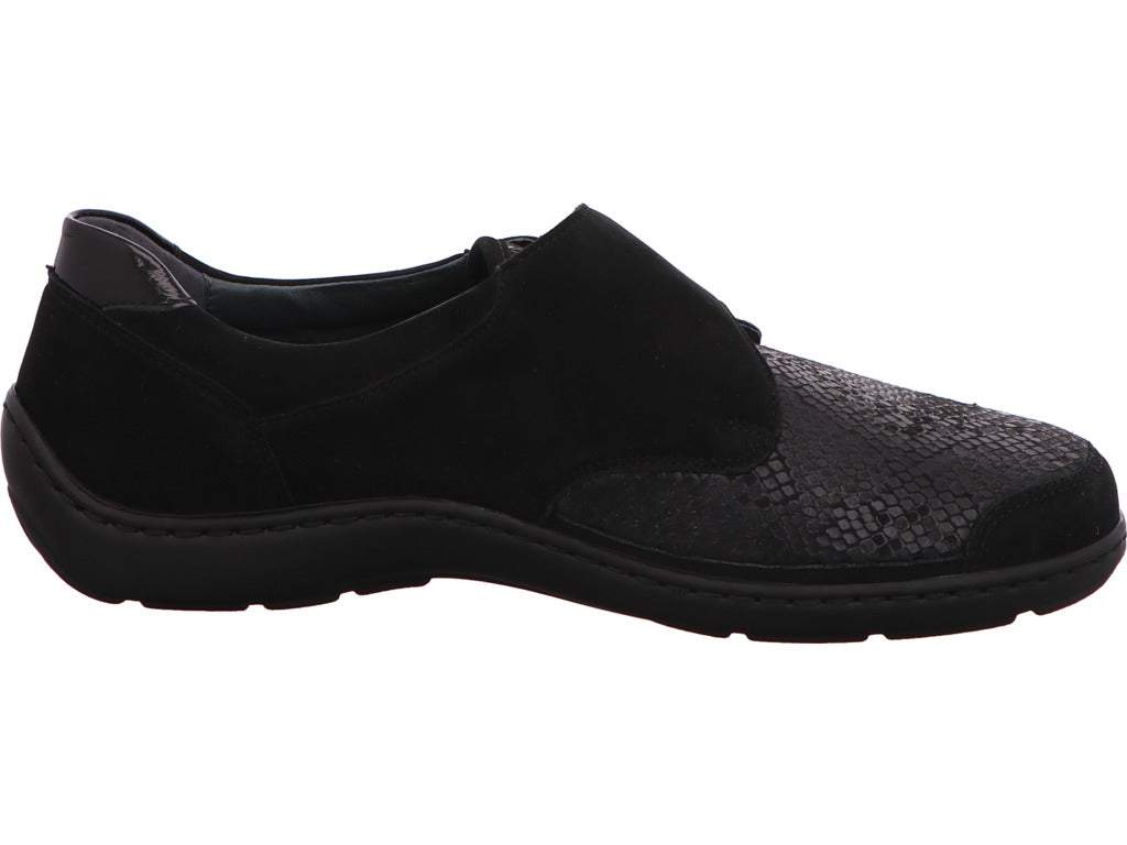 Waldläufer Damen Slipper in schwarz