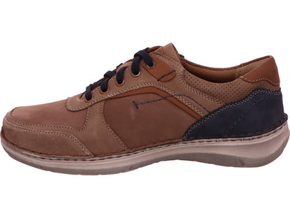 Josef Seibel Herren Halbschuh New Anvers 10 in braun-bunt-kombiniert