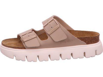 Birkenstock Damen Pantolette Arizona Pap Chunky in beige