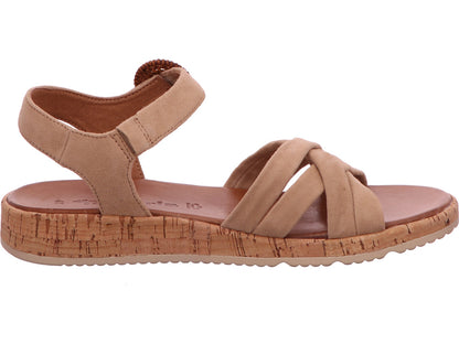 Tamaris Damen Sandalette  in hellbraun