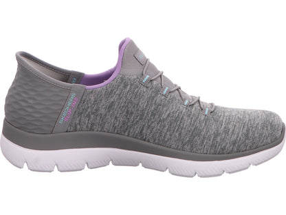 Skechers Summits Dazzling H dames instapsneakers in lichtgrijs