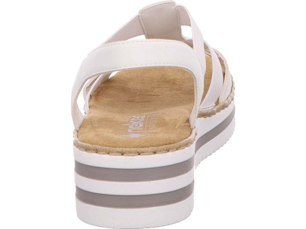 Rieker Damen Sandalette  in weiß
