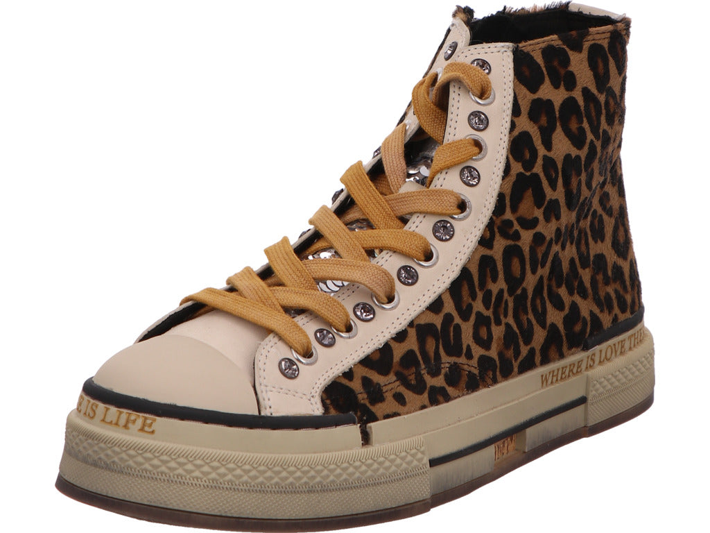 Rebecca White Damen Stiefel  in beige-bunt-kombiniert