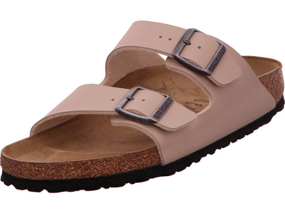 Birkenstock Damen Pantolette Arizona Bf in hellbeige