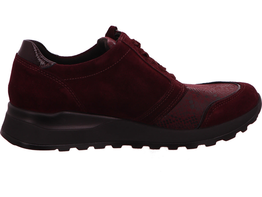 Waldläufer Damen Schnürschuh H-Amiata in bordo