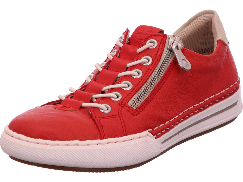 Rieker Damen Sneaker  in rot-bunt-kombiniert