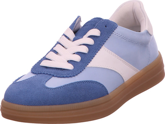 Remonte damessneakers in een blauw-multicolor combinatie