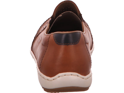 Rieker herenpantoffels in de kleur bruin