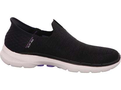 Skechers Damen Sneaker Go Walk 6 - Fabulous View in schwarz-bunt-kombiniert